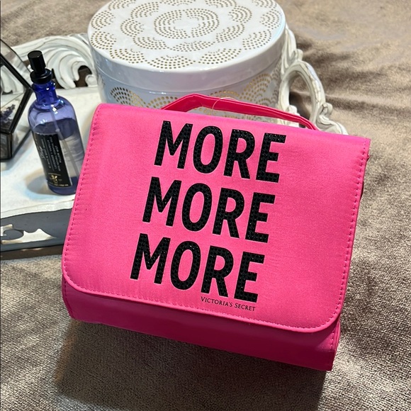 Victoria's Secret Handbags - NWT Victoria's Secret Expandable Pink Bag Cosmetic Bag